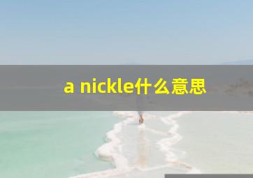 a nickle什么意思